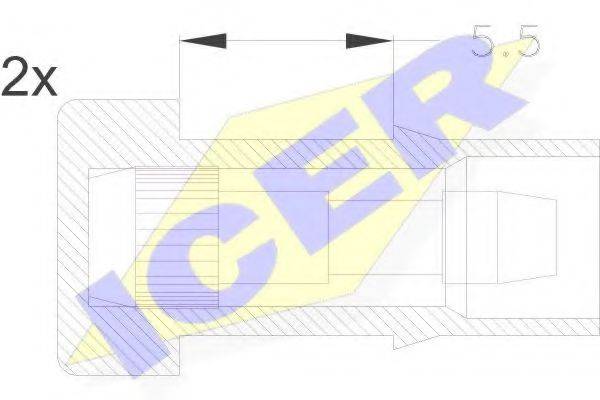 ICER 610045EC Сигналізатор, знос гальмівних колодок