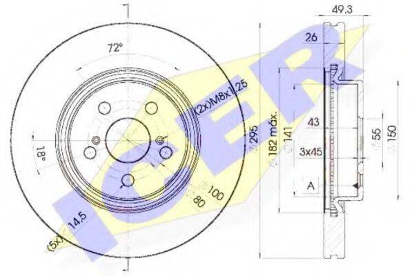 ICER 78BD05052 гальмівний диск