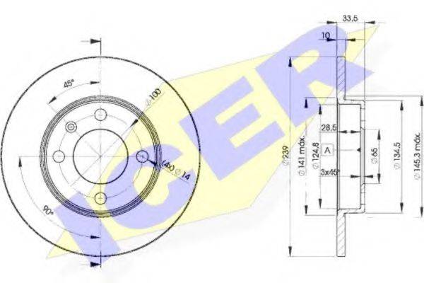 ICER 78BD53042 гальмівний диск
