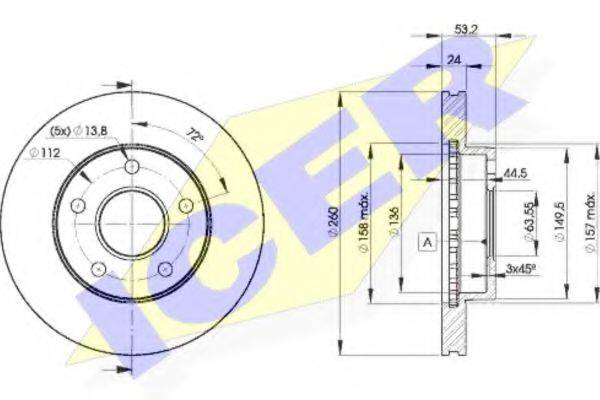 ICER 78BD81092 гальмівний диск