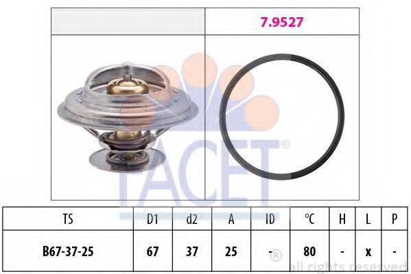FACET 78623 Термостат, охолоджуюча рідина