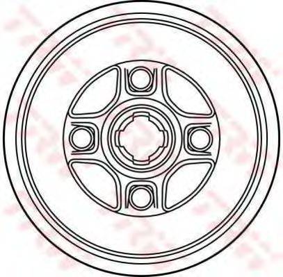 TRW DB4176 Гальмівний барабан