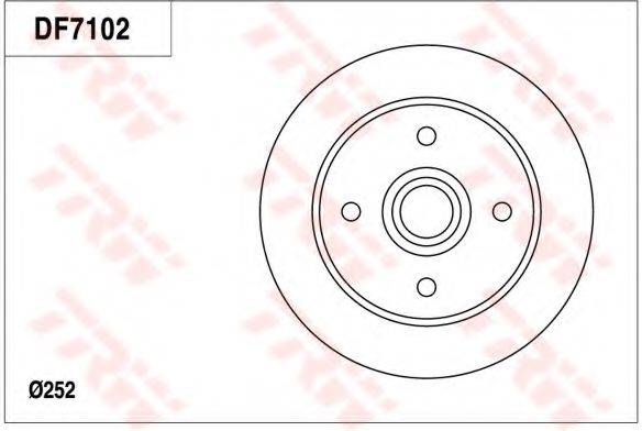 TRW DF7102 гальмівний диск