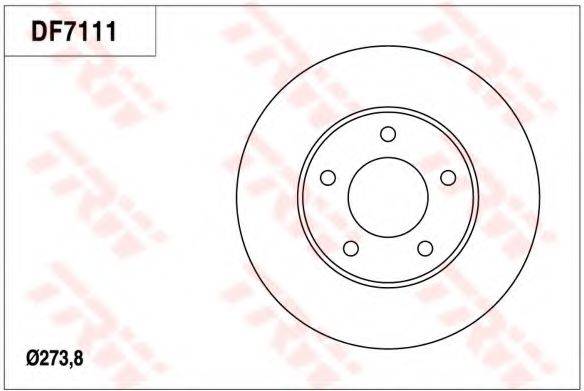 TRW DF7111 гальмівний диск
