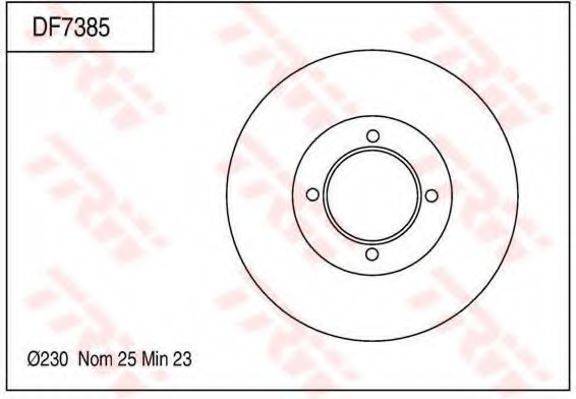 TRW DF7385 гальмівний диск