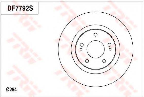 TRW DF7792 гальмівний диск