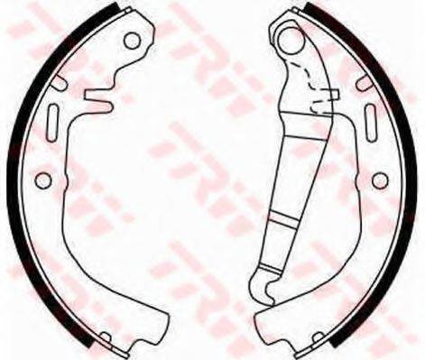 TRW GS8078 Комплект гальмівних колодок