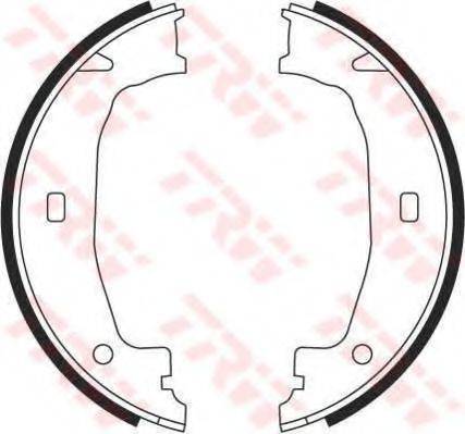 TRW GS8432 Комплект гальмівних колодок, стоянкова гальмівна система