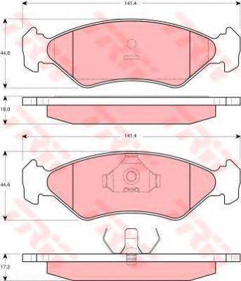 TRW GTD1030 Комплект гальм, дисковий гальмівний механізм