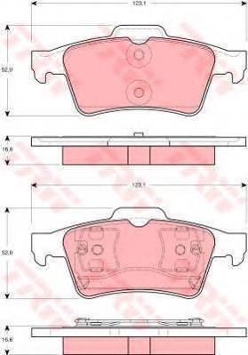 TRW GTD1166 Комплект гальм, дисковий гальмівний механізм