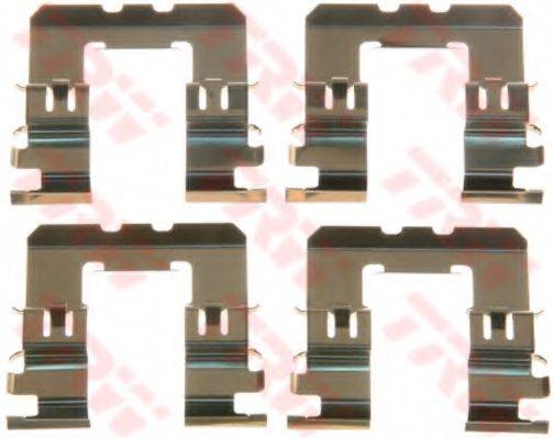 TRW PFK568 Комплектуючі, колодки дискового гальма