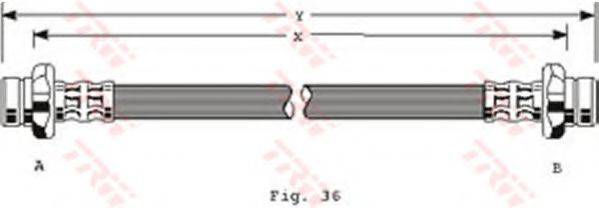 TRW PHA198 Гальмівний шланг