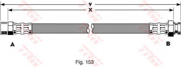 TRW PHA345 Гальмівний шланг
