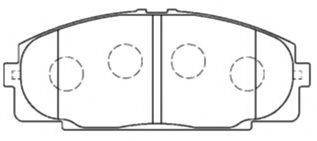 AISIN A1N050 Комплект гальмівних колодок, дискове гальмо