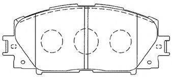 AISIN A1N155 Комплект гальмівних колодок, дискове гальмо