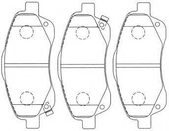 AISIN A1N190 Комплект гальмівних колодок, дискове гальмо