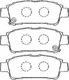 AISIN A2N069 Комплект гальмівних колодок, дискове гальмо