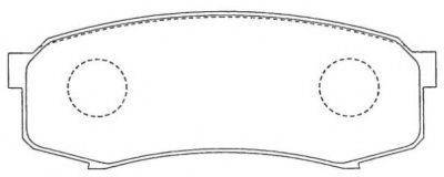 AISIN ASN147 Комплект гальмівних колодок, дискове гальмо