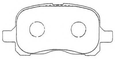 AISIN ASN267 Комплект гальмівних колодок, дискове гальмо