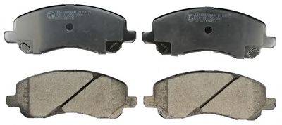 DENCKERMANN B110875 Комплект гальмівних колодок, дискове гальмо