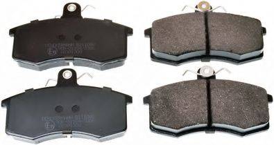 DENCKERMANN B111048 Комплект гальмівних колодок, дискове гальмо