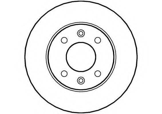 NATIONAL NBD034 гальмівний диск