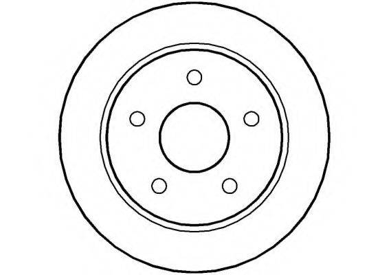 NATIONAL NBD072 гальмівний диск