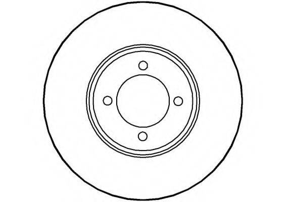 NATIONAL NBD098 гальмівний диск