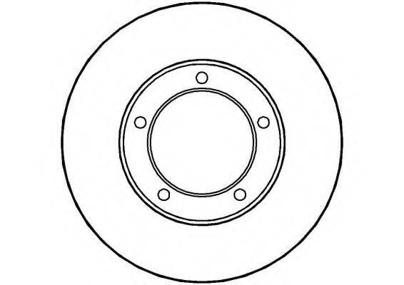 NATIONAL NBD1011 гальмівний диск