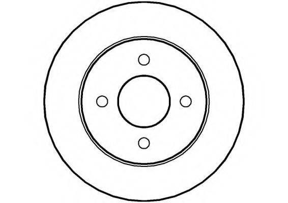 NATIONAL NBD1024 гальмівний диск
