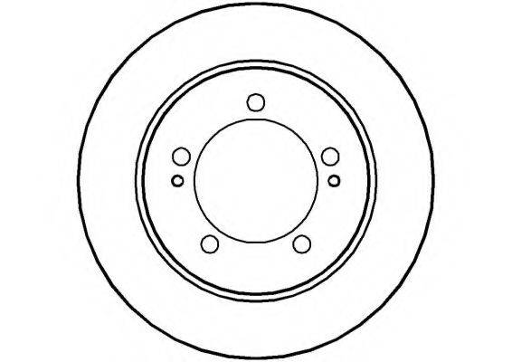 NATIONAL NBD1055 гальмівний диск