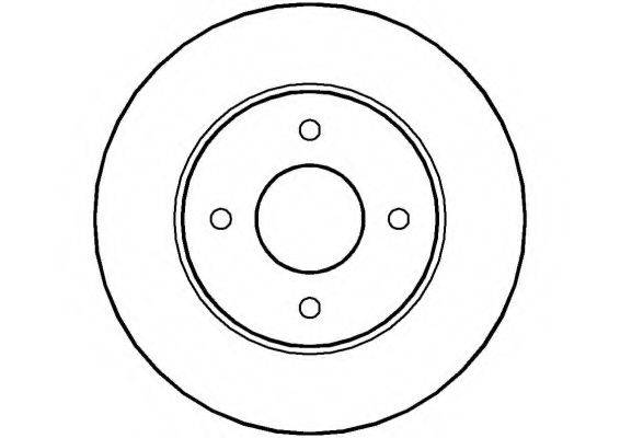 NATIONAL NBD1145 гальмівний диск