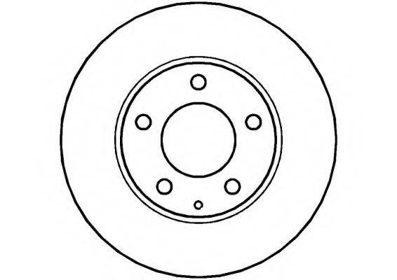 NATIONAL NBD1160 гальмівний диск