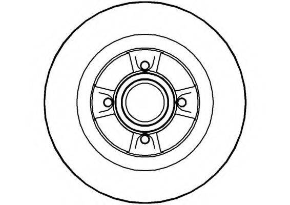 NATIONAL NBD1181 гальмівний диск