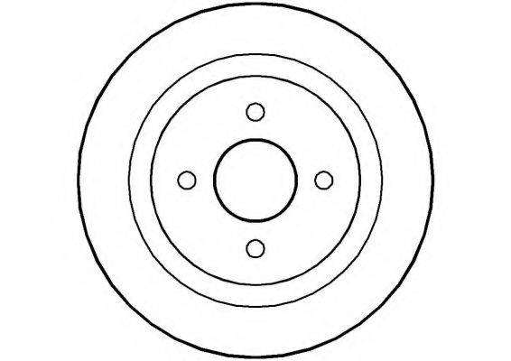 NATIONAL NBD1223 гальмівний диск