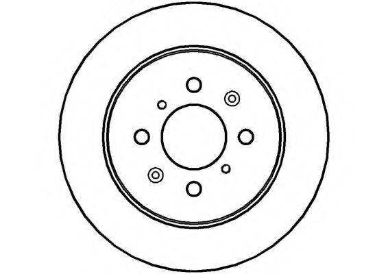 NATIONAL NBD1224 гальмівний диск