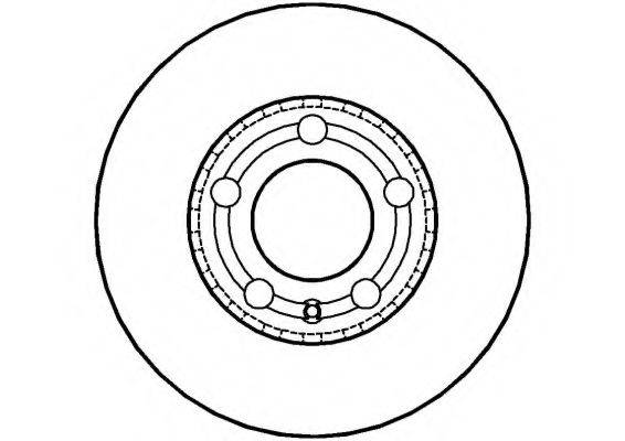 NATIONAL NBD1247 гальмівний диск