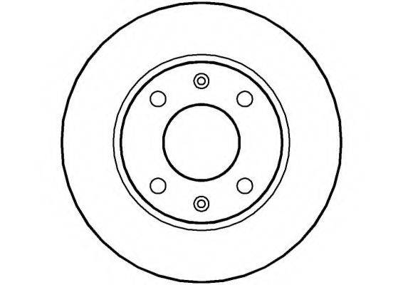 NATIONAL NBD126 гальмівний диск