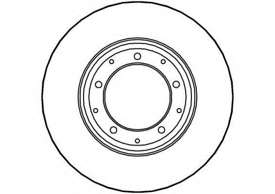 NATIONAL NBD1363 гальмівний диск
