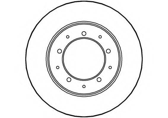 NATIONAL NBD197 гальмівний диск