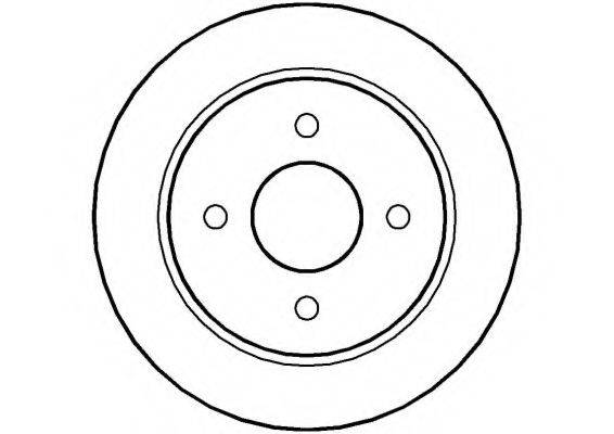 NATIONAL NBD202 гальмівний диск