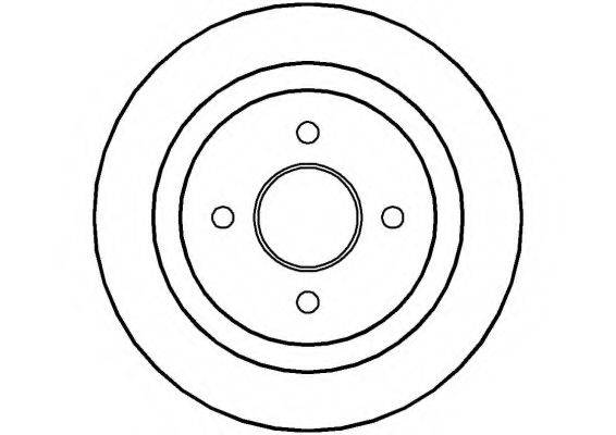 NATIONAL NBD208 гальмівний диск