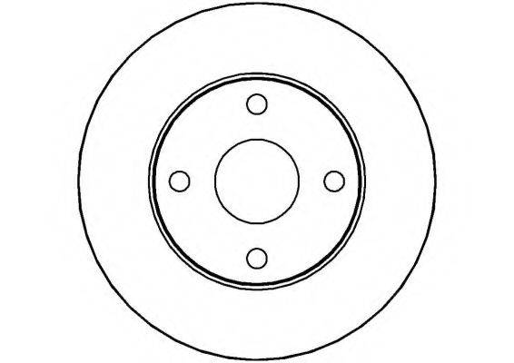 NATIONAL NBD228 гальмівний диск