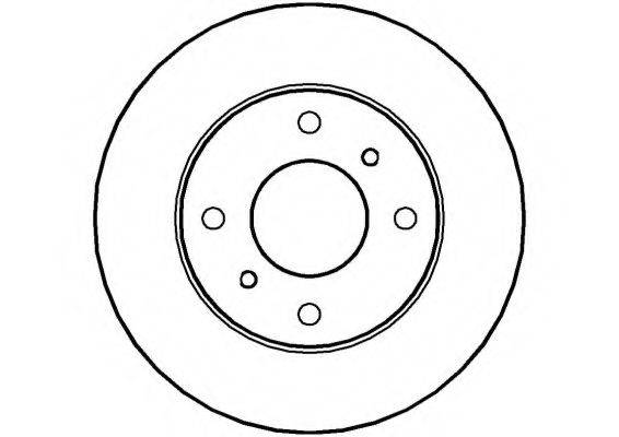 NATIONAL NBD237 гальмівний диск