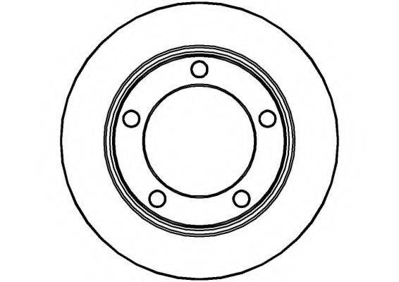 NATIONAL NBD251 гальмівний диск