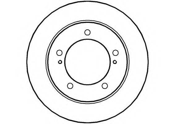 NATIONAL NBD257 гальмівний диск