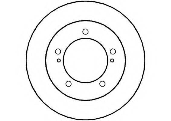 NATIONAL NBD259 гальмівний диск