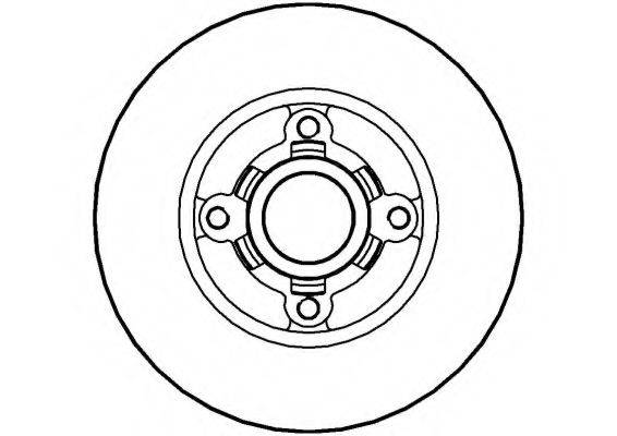 NATIONAL NBD344 гальмівний диск
