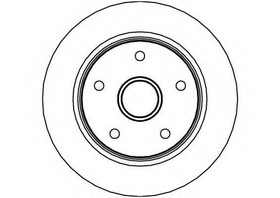 NATIONAL NBD358 гальмівний диск