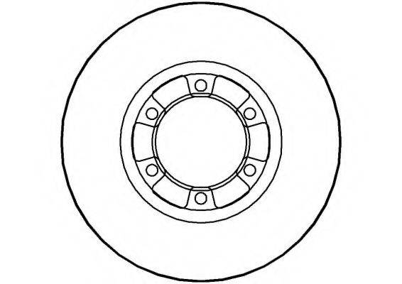 NATIONAL NBD363 гальмівний диск